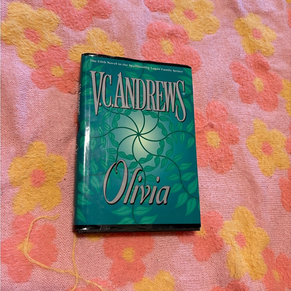 V. C. Andrews "Olivia" Hardcover Book in Teal Green